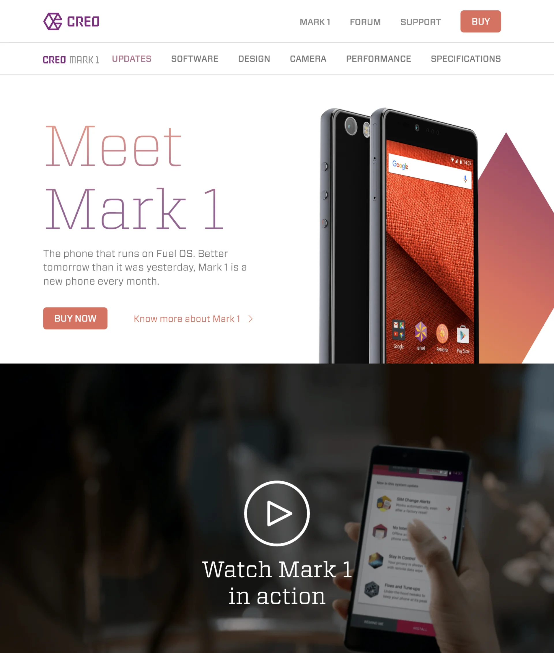 CREO's TOTAL mobile operating system